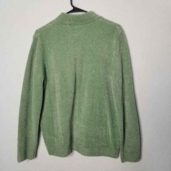 Alfred Dunner Chenille Cardigan Sweater Medium - Picture 4 of 8